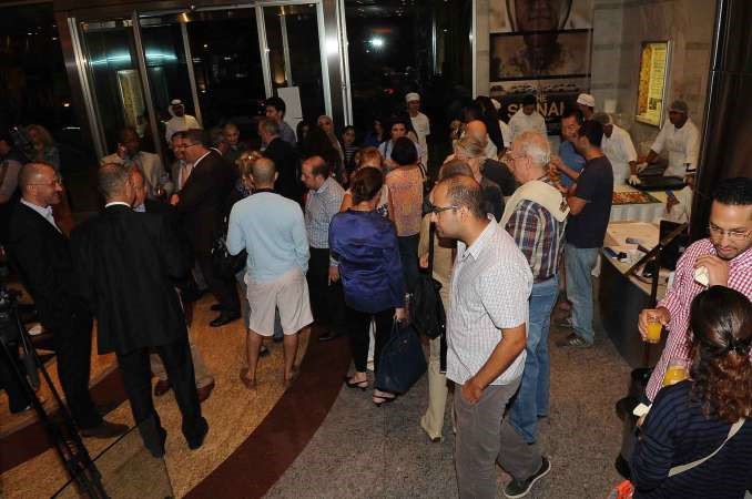 جانب من الحضور خلال اطلاق مهرجان الافلام الفرنسيةاسامة ابوعطية﻿