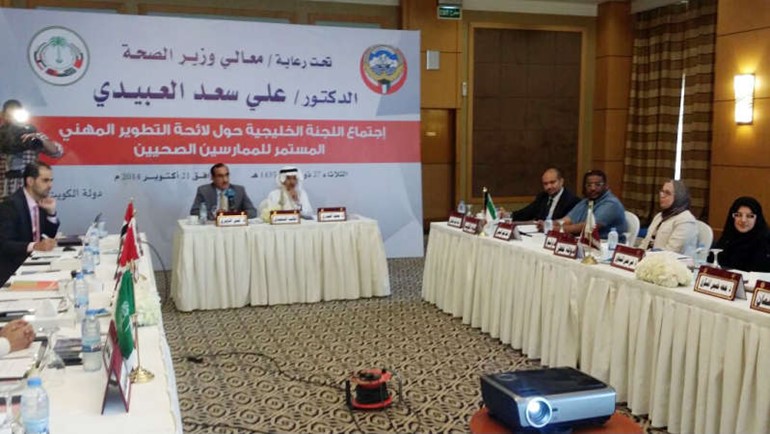 دقيس الدويري خلال اجتماع اللجنة الخليجية﻿