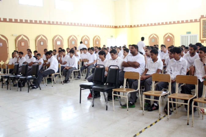 جانب من الطلبة