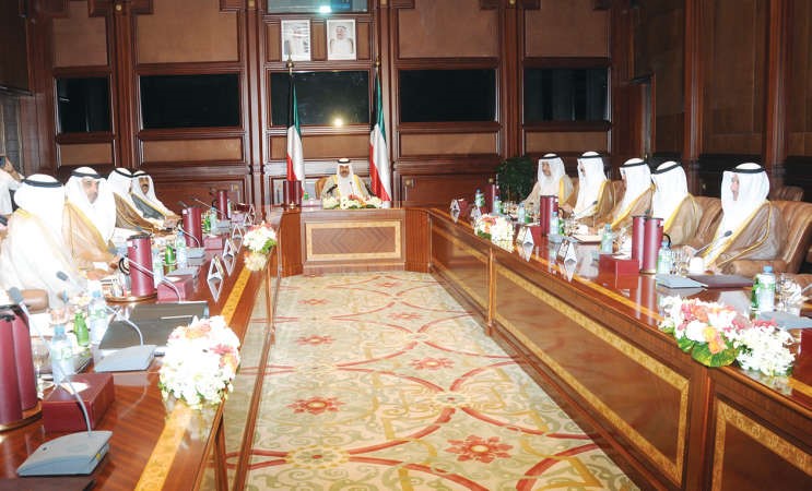 سمو ولي العهد الشيخ نواف الاحمد مترئسا الاجتماع الاول لمجلس الامن الوطني﻿