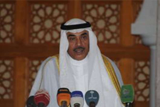 الشيخ صباح الخالد متحدثا في المؤتمر﻿