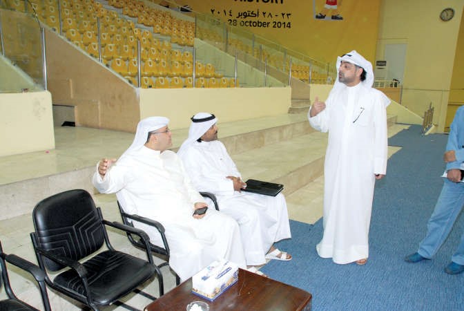 الشيخ طلال المحمد يتابع تفاصيل البطولة ﻿