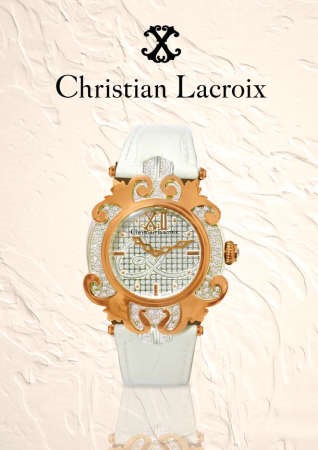 Christian Lacroix إبداع بأروع  التصاميم المرصعة بالألماس لدى روائع جنيف للساعات