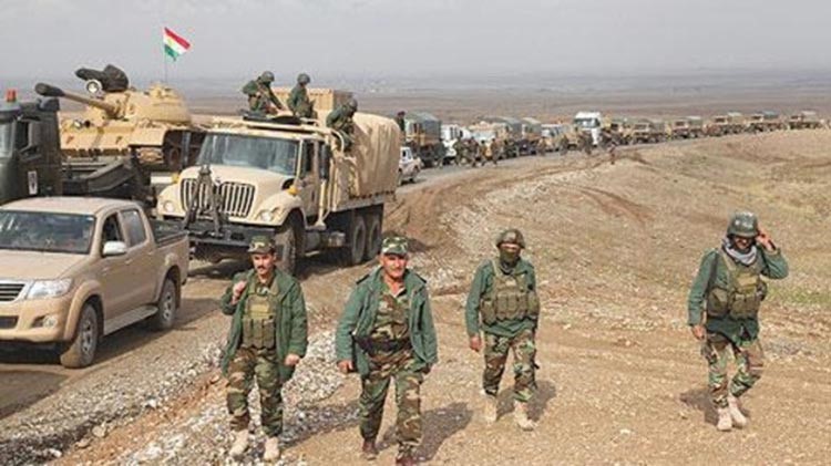 البيشمركة و«التحالف» يحرران مناطق غربي الموصل.. وداعش تتكبد 200 قتيل وجريح في «جرف الصخر»