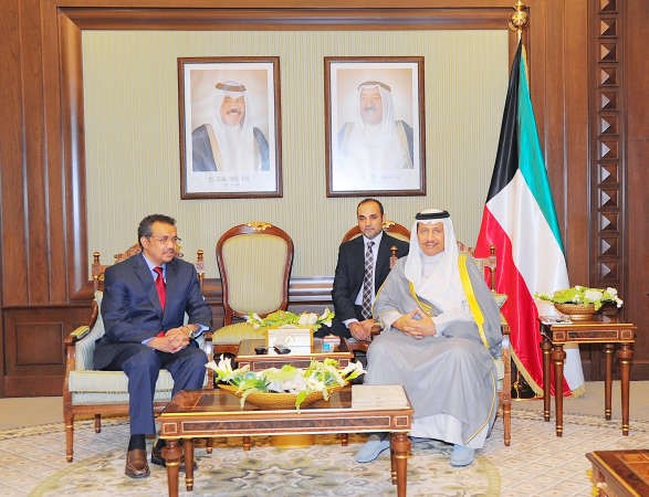 سمو رئيس الوزراء خلال استقباله الوفد الوزاري الاثيوبي﻿