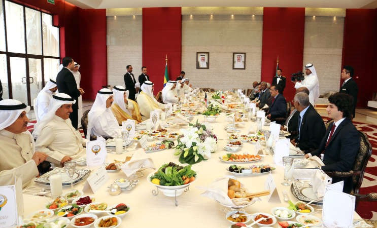 الشيخ صباح الخالد يقيم مادبة غداء عمل على شرف وزير خارجية اثيوبيا 