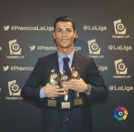 «هاتريك» لرونالدو في جوائز «الليغا»