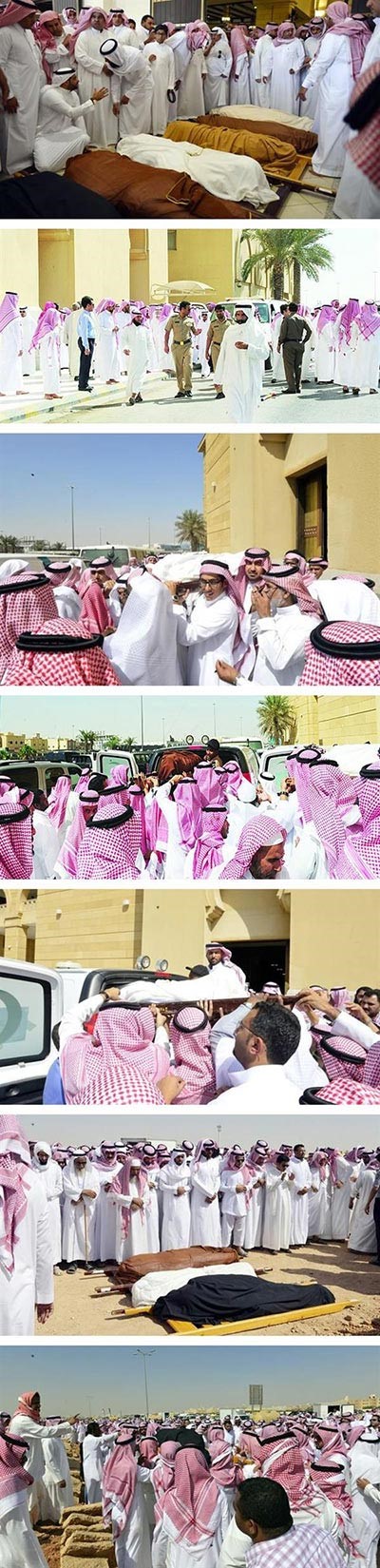 بالصور.. تشييع جثماني فهد وفيصل شقيقي يزيد الراجحي بالرياض