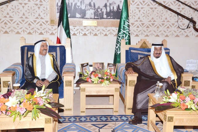 صاحب السمو الامير الشيخ صباح الاحمد وصاحب السمو الملكي الامير سلمان بن عبدالعزيز 