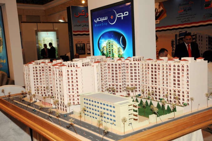 مجسم لاحد المشاريع العقارية المشاركة في المعرض﻿