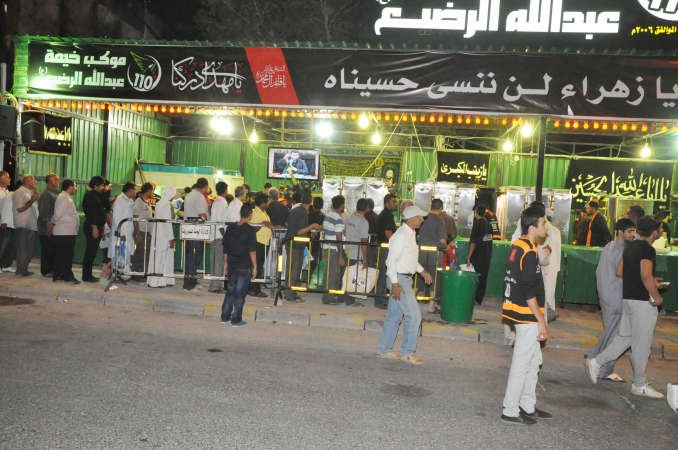 بعض المشاركين في احياء الليلة السابعة بالحسينية الجديدة