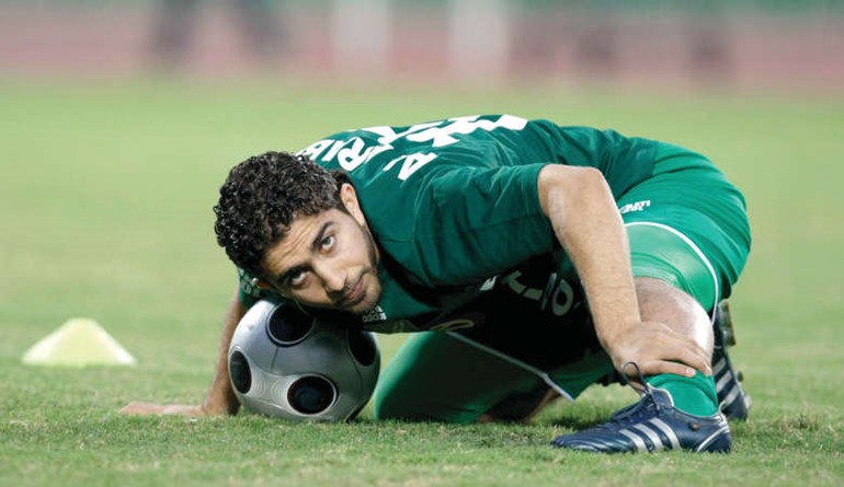 فراس الخطيب المحترف الوحيد الذي شارك في تدريبات العربي﻿