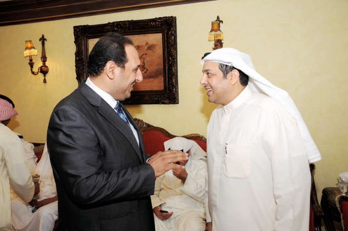 الزميل اسامة ابو السعود مهنئا يعقوب الصانع 