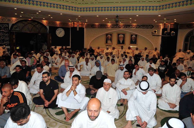  حضور غفير في حسينية الاوحد									اسامة ابوعطية ﻿
