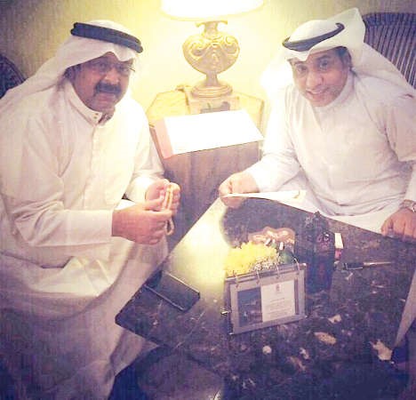 جاسم مع المنتج والفنان باسم عبدالامير
