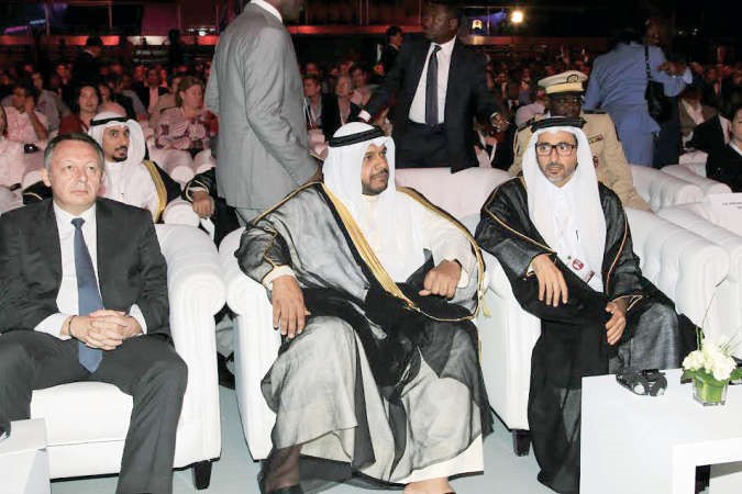 الشيخ احمد المنصور في افتتاح المنتدى﻿