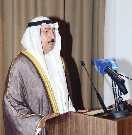 الشيخ جابر العبد الله متحدثا﻿