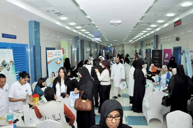 جانب من اليوم التوعوي في مركز الفنطاس الصحي
