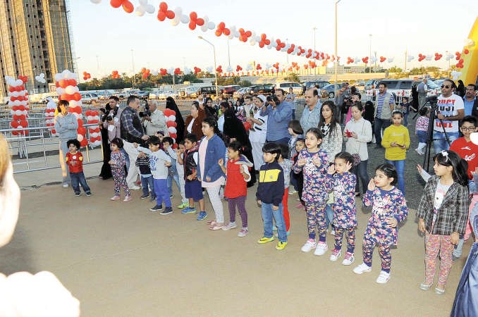 مشاركة من الاطفال في حفل اطلاق سفير هابي ميل الجديد هابي من ماكدونالدز