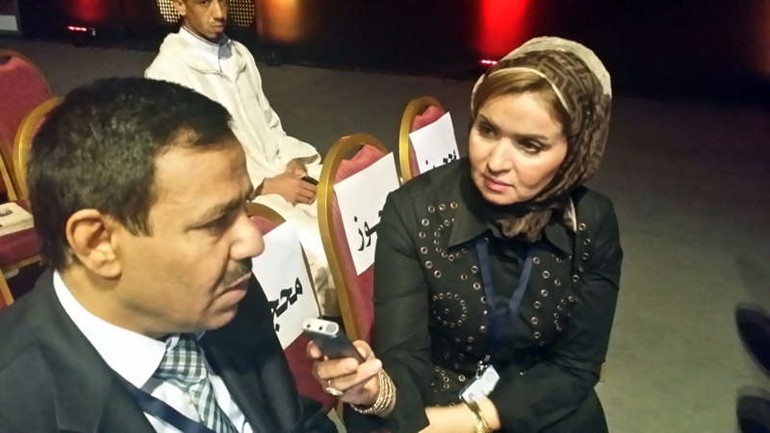 د سليمان الحربي متحدثا للزميلة هالة عمران