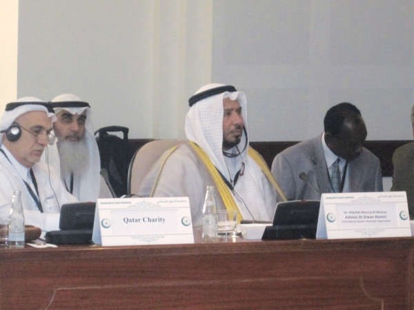 دعبدالله المعتوق خلال مشاركته في المؤتمر