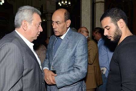 بالصور.. ناديا لطفي تظهر بعد غياب في عزاء مريم فخر الدين.. وليلى علوي وميرفت امين بدون مكياج