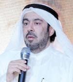 عبدالعزيز المسلم ملقيا كلمة اثناء الحفل