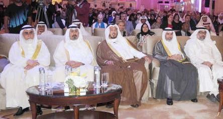 الشيخ دمحمد الصباح ودعبدالله المعتوق ودعبدالمحسن الخرافي في مقدمة الحضور