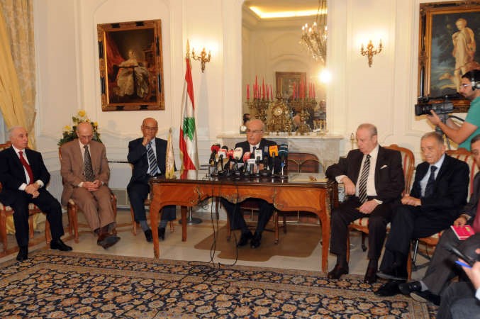  مؤتمر صحافي لرئيس المجلس الدستوري عصام سليمان بمناسبة مرور 20 عاما على بدء المجلس مهامه محمود الطويل