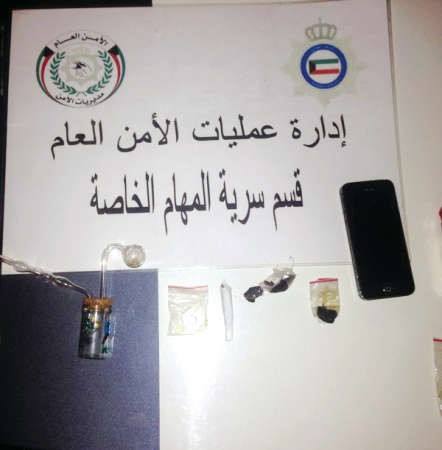 المواد المخدرة المضبوطة في السالمية 