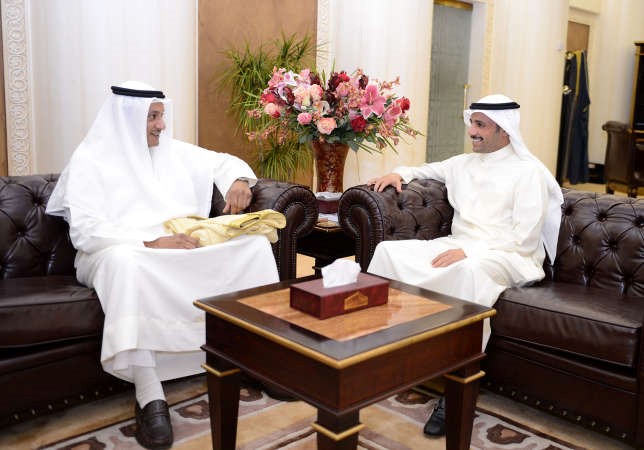 رئيس مجلس الامة مرزوق الغانم مستقبلا سفيرنا في كينيا