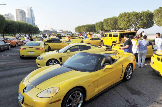 عدد من السيارات المشاركة