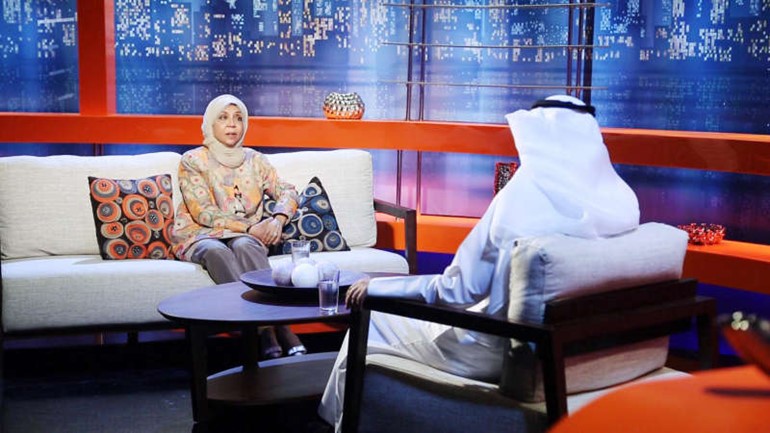 د الوتيد متحدثة خلال اللقاء﻿