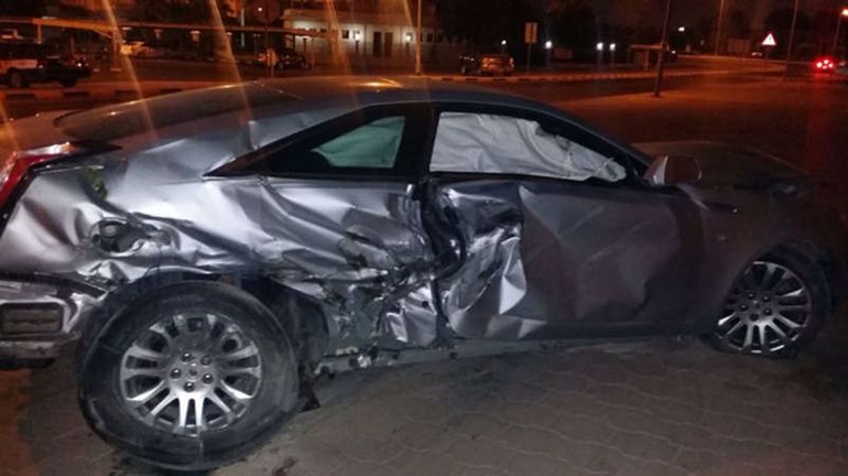 حادث التعاون قتل شابا واتلف مركبته 