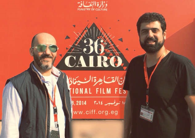المخرج احمد الخلف والفنان خالد البريكي في مهرجان القاهرة السينمائي