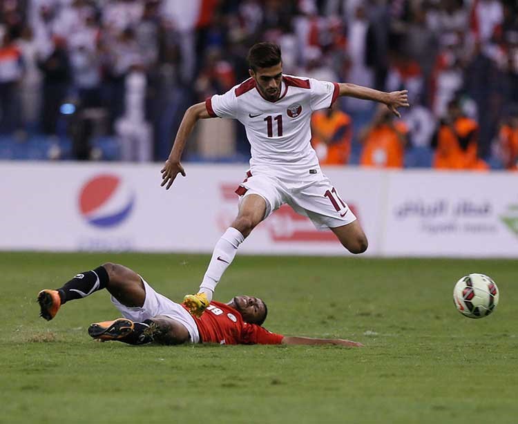 مباراة قطر واليمن