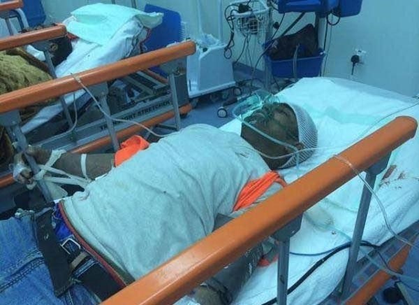 احد العمالة يرقد في المستشفى جراء المشاجرة