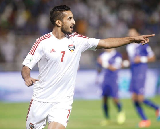 علي مبخوت مهاجم قناص في تشكيلة الامارات الازرقكوم