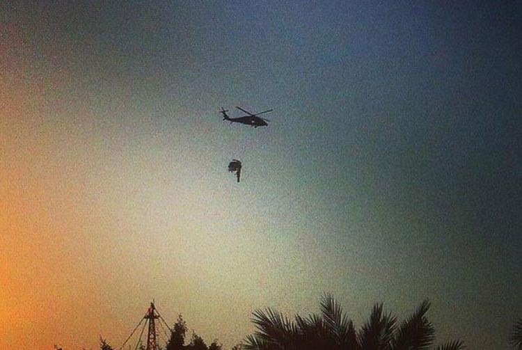 بالفيديو.. نخلة مربوطة بطائرة في سماء دبي تثير الاستغراب
