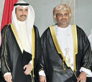 مرزوق الغانم مهنئا السفير العماني حامد بن سعيد احمد علي