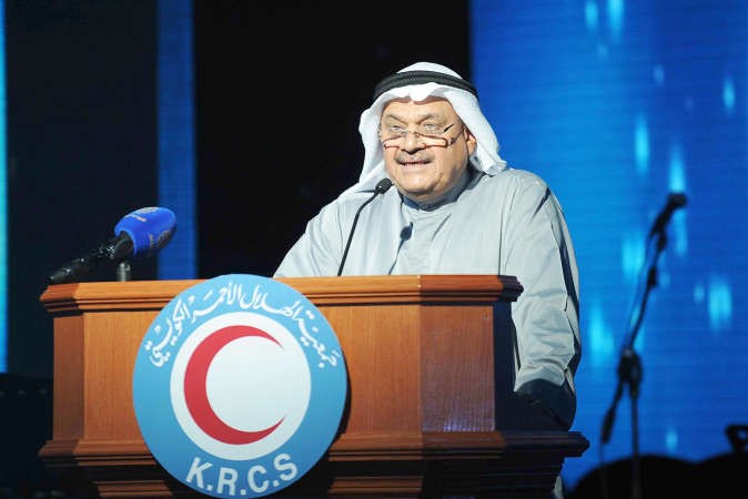 فيصل عبدالوهاب المطوع اثناء القاء كلمته﻿