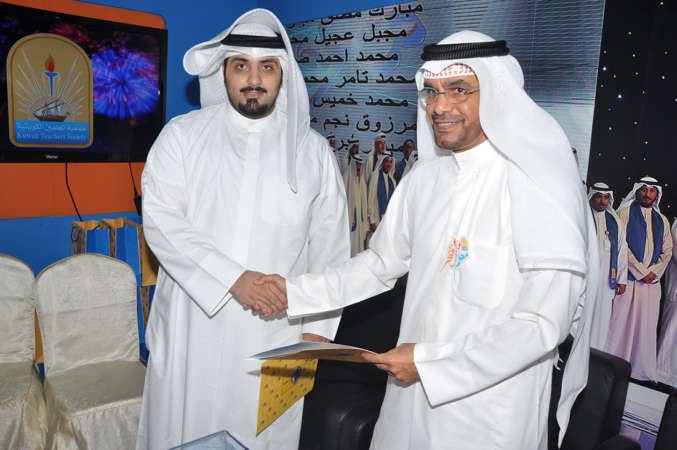 متعب العتيبي خلال توقيع بروتوكول التعاون 	احمد علي﻿