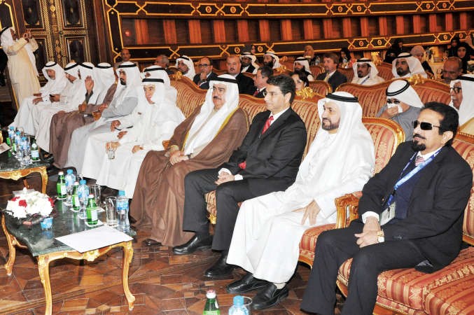 الفريق متقاعد ثابت المهنا ودفاضل صفر واسماعيل عبدالله في مقدمة الحضور خلال المؤتمراحمد علي﻿