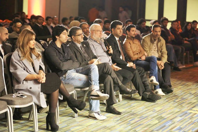 دعودة الرويعي والوزير السابق احمد باقر ودخليل ابل خلال الندوة