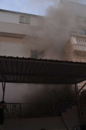 حريق الجابرية خلف ادخنة كثيفة
