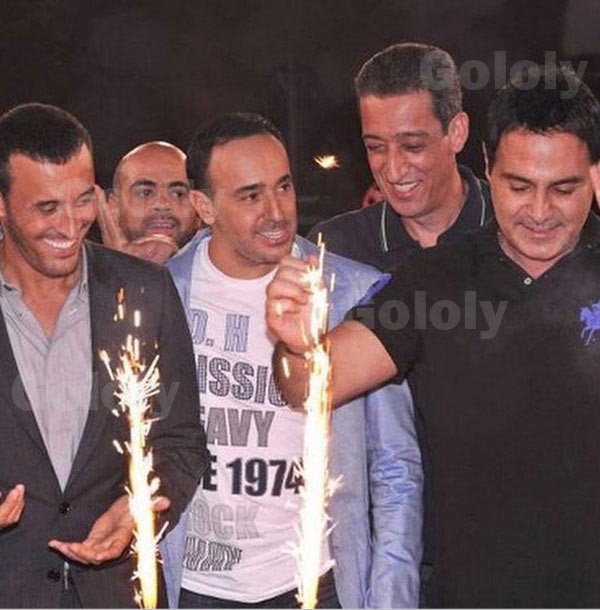 بالصور.. عاصي الحلاني يحتفل بعيد ميلاده مع كاظم الساهر وصابر الرباعي