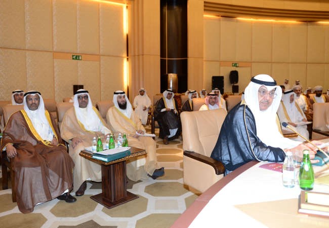مبارك الخرينج مترئسا وفد الكويت خلال الاجتماع