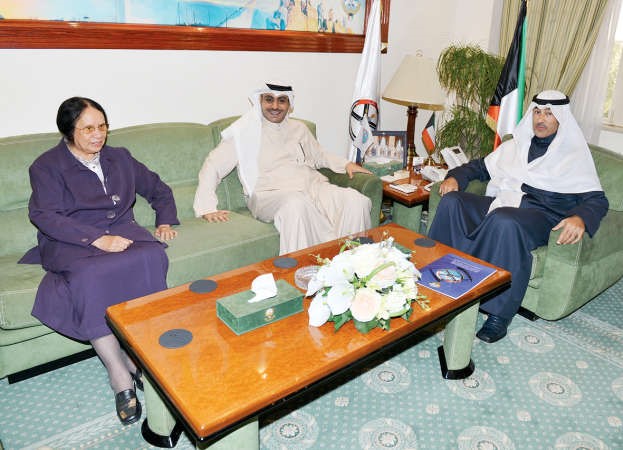 الشيخ فواز الخالد والشيخ احمد المشعل ونورية السداني