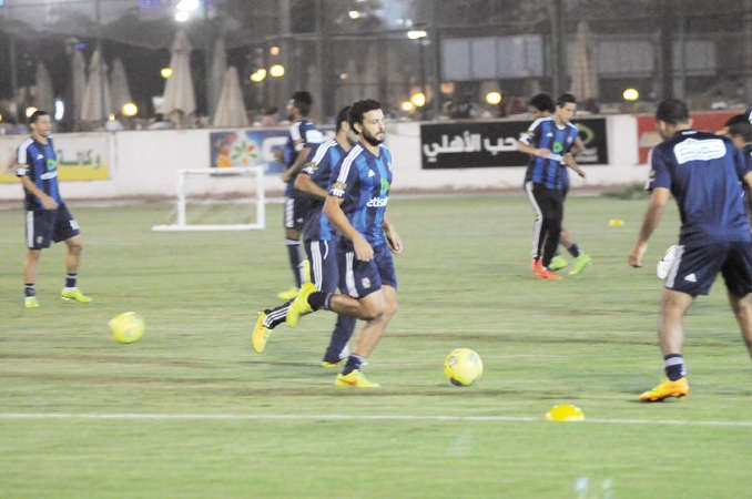 لاعبو الاهلي في التدريبات الاخيرة﻿