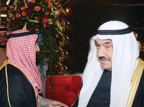 سمو الشيخ ناصر المحمد في استقبال صاحب السمو الامير
